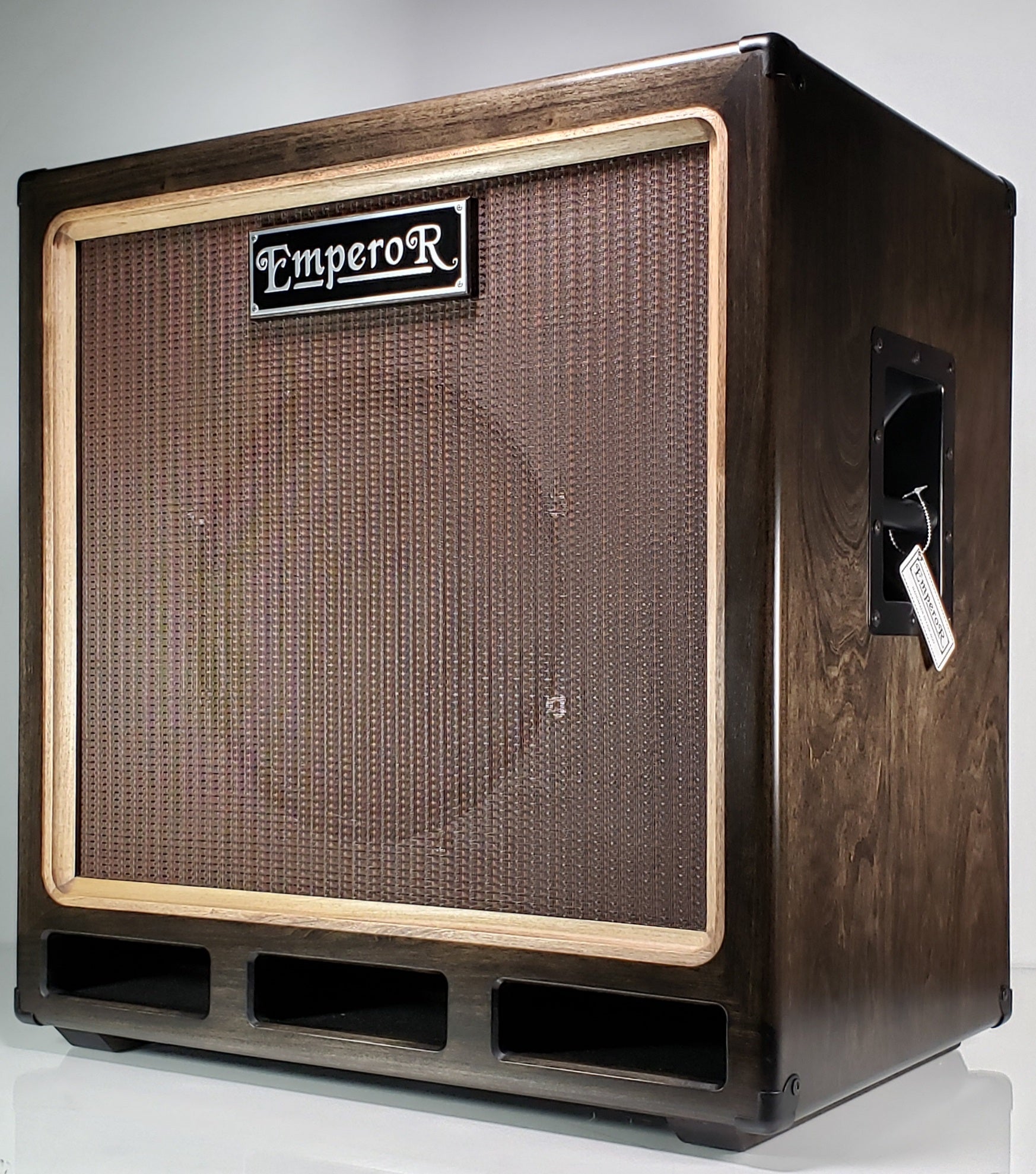 a custom made 1x15 bass speaker cabinet