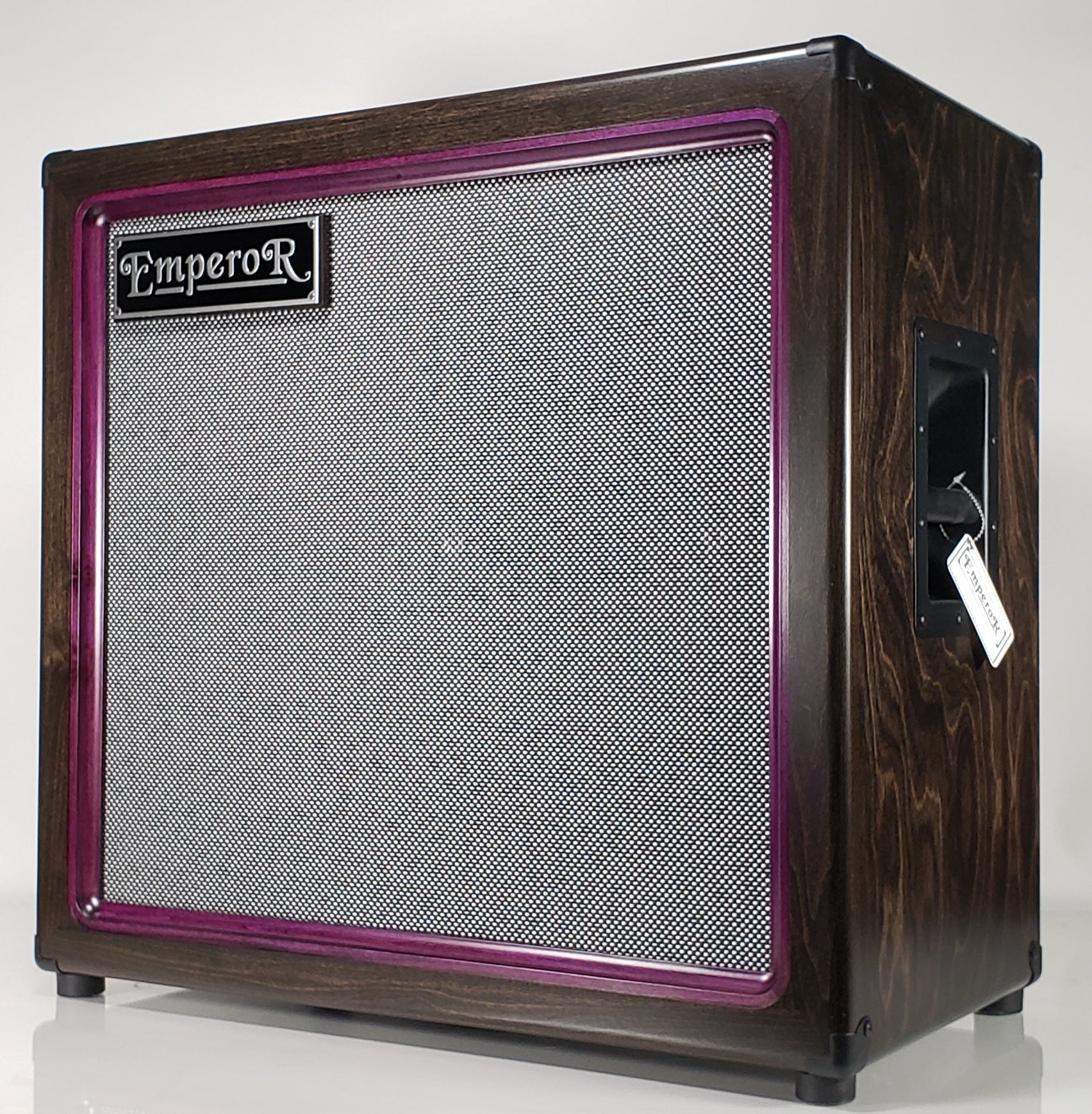 an oversized 2x12 guitar speaker cabinet with a white background