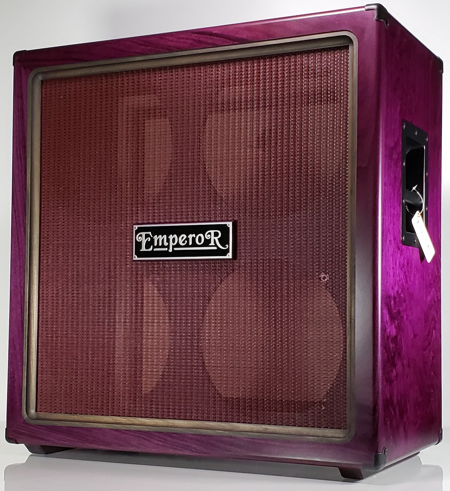 front view of a custom made oversized 4x12 guitar speaker cabinet