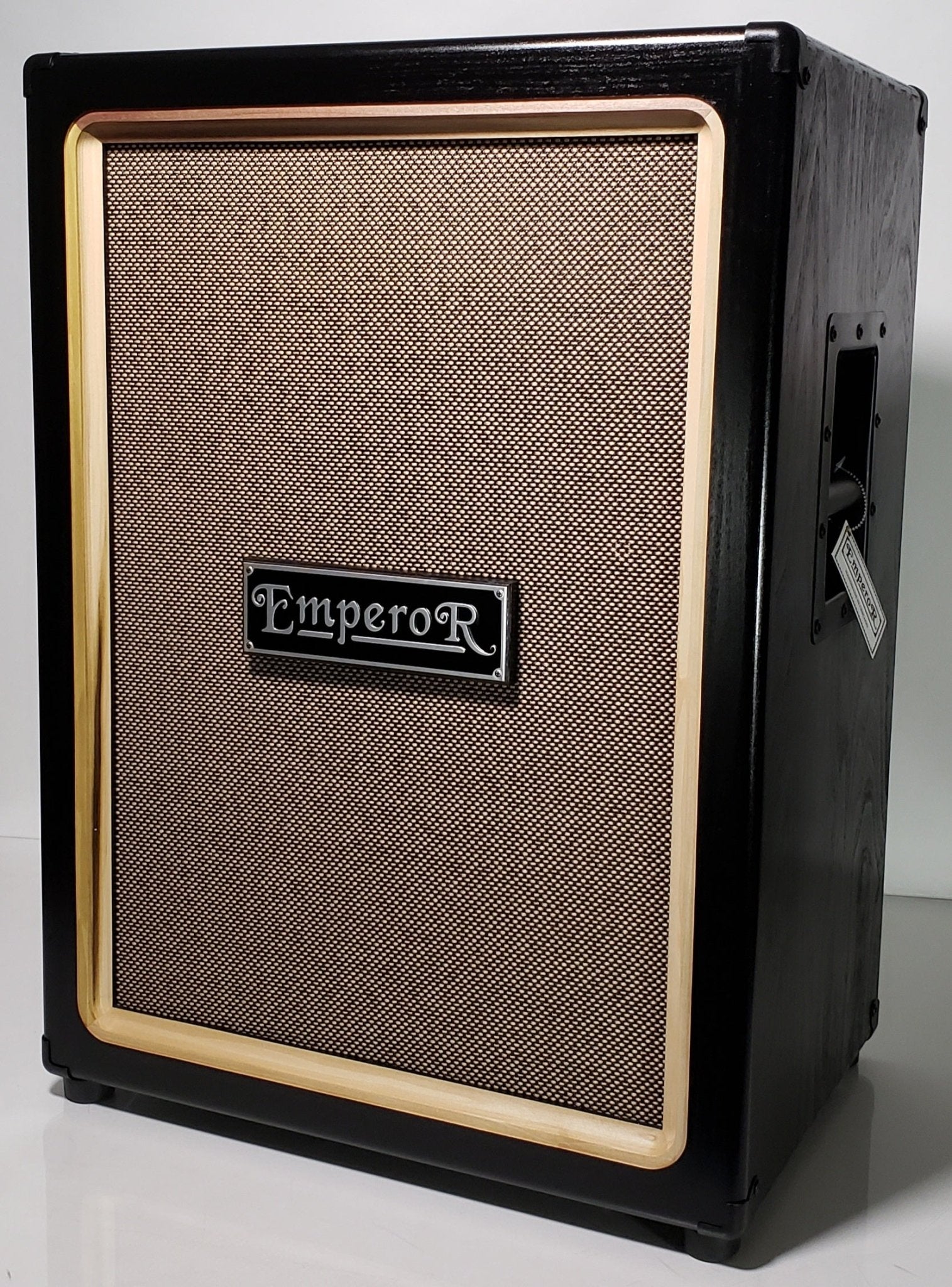 Blackened 2x12 RS Vertical Guitar Cabinet - Emperor Cabinets